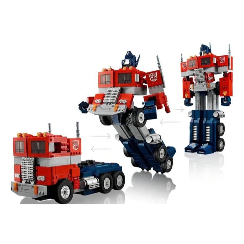 Lego Icons Transformers Optimus Prime Carro e Fórmula 1 Racing F206 para Montar Compatível Blocos