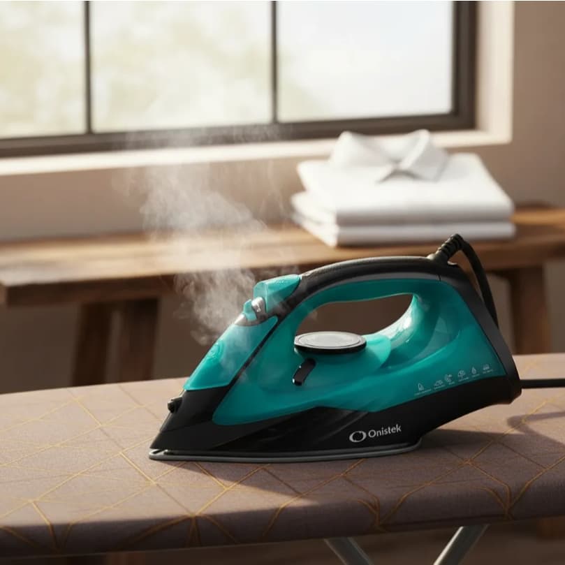 Ferro a Vapor Seco e Úmido 260ml, Ajustável de Vapor, Base Cerâmica Premium 220V 2000W Esterilização