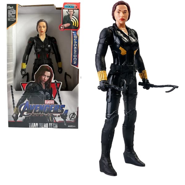 Boneca Articulada Heroína 30cm Luz Som Figura De Ação Infantil Presente Colecionável Meninio Menina