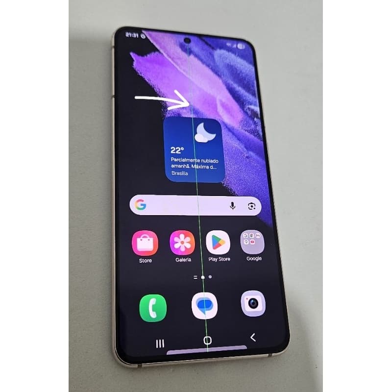 Samsung Galaxy S21 5G 128GB Usado SM-G991B (Com Linha Vertical)