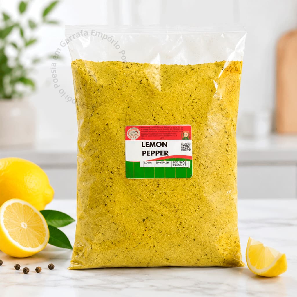 Tempero Lemon Pepper Natural 1kg ou 500g Alta Qualidade Premium