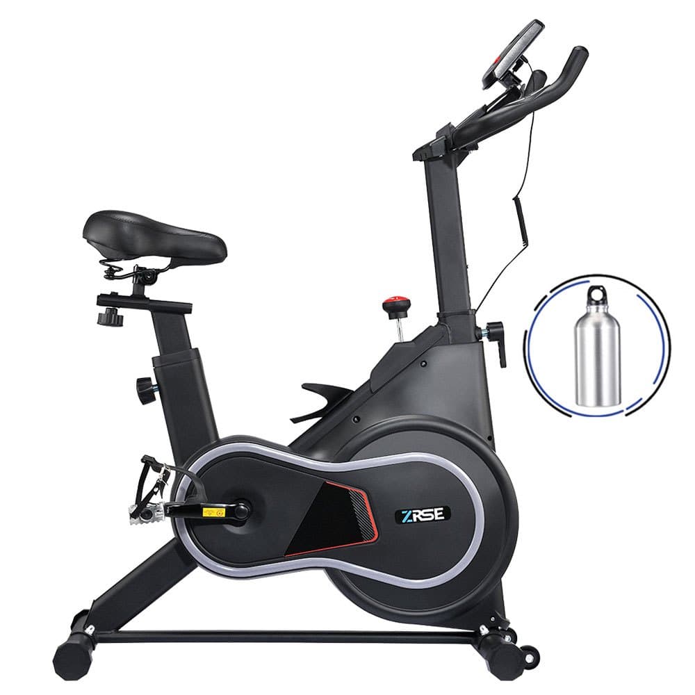 Bicicleta Spinning Ergométrica Silenciosa com Monitor de Frequência Cardíaca e Roda de Inércia 10kg