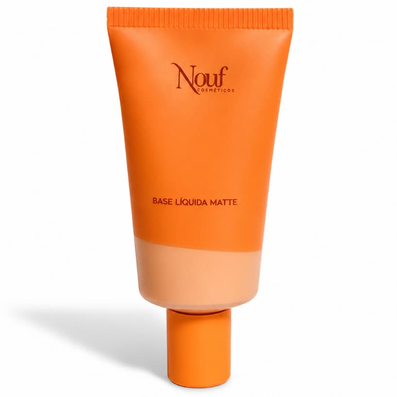 Base Líquida Matte Nouf 30ml Alta Cobertura Pele Blindada Resistente Água E Suor Longa Duração