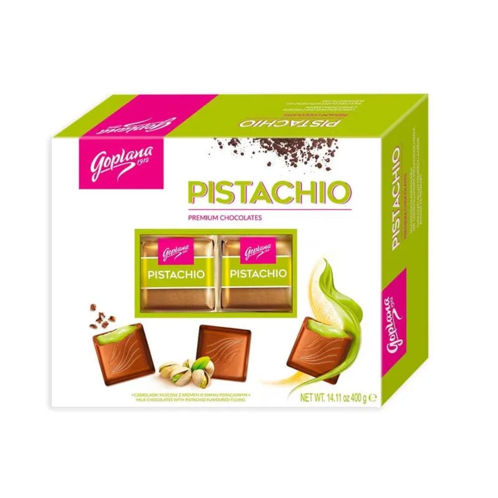 Bombons Pistachio Colian 400g Importado – Chocolate Cremoso Recheio Pistache Premium