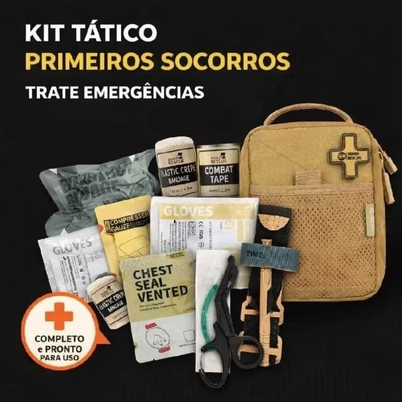 Confira Kit Primeiros Socorros Rhino Rescue 12 Itens - IFAK/APH