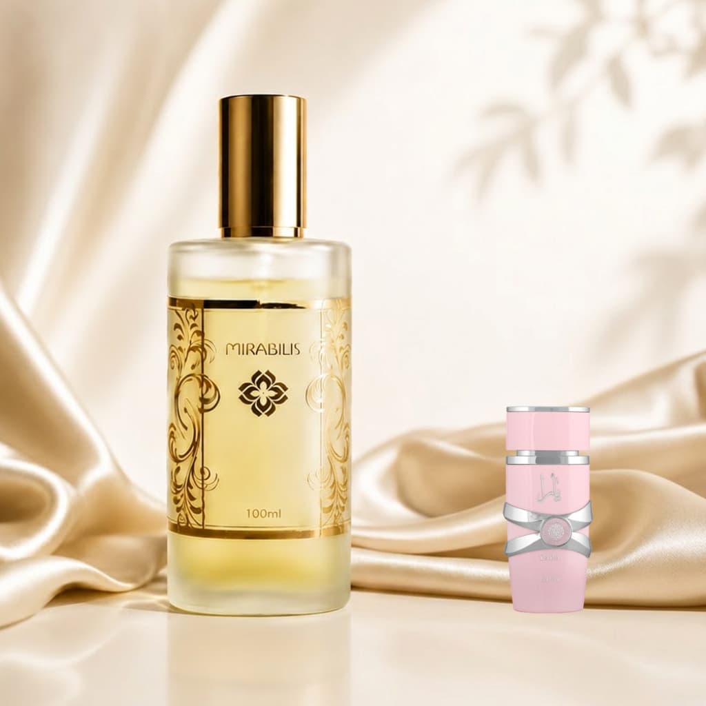 Perfume Feminino Mirabilis Yabele inspirado no importado Yara Pink