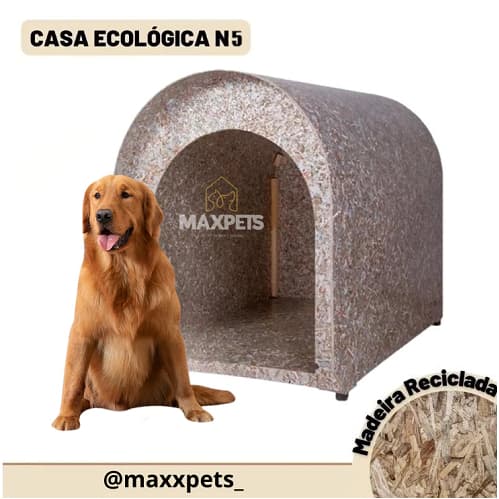 Casinha de Madeira Ecologica Reciclada N5 Para Cachorro Porte Grande Cães Casa Promoção