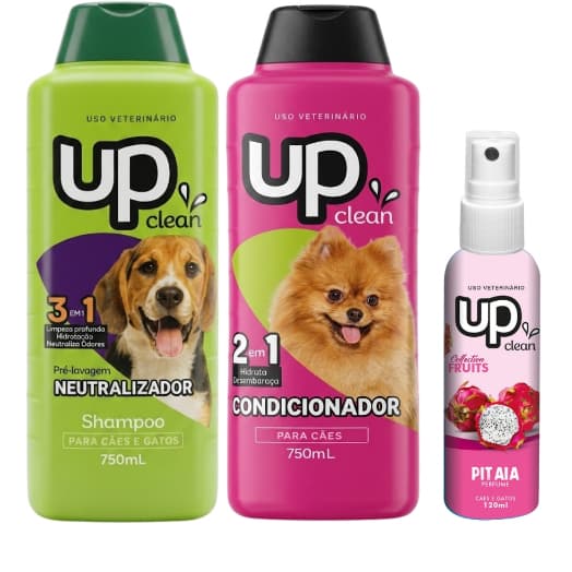 Kit Shampoo para cachorro Shampoo Neutralizador de Odores 750ML + Condicionador 750ml