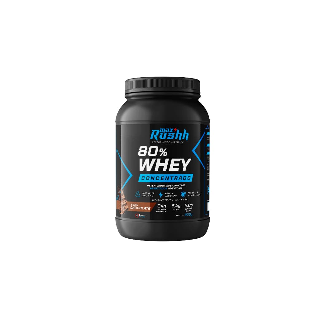 WHEY PROTEIN 80% CONCENTRADO 900g - CHOCOLATE