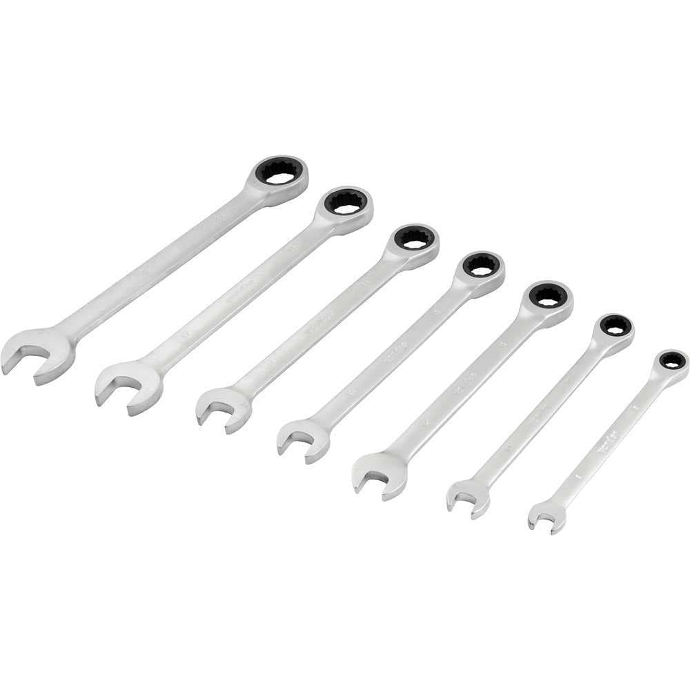Jogo Chave Combinada Catraca Vonder 8 a 19mm 7 Peças Aço Cromo Vanádio Profissional