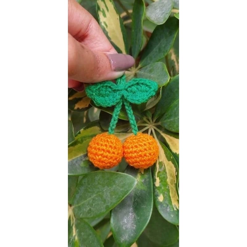 Kit com 10 unidades de laranjas para aplicação em Amigurumi (Crochê)