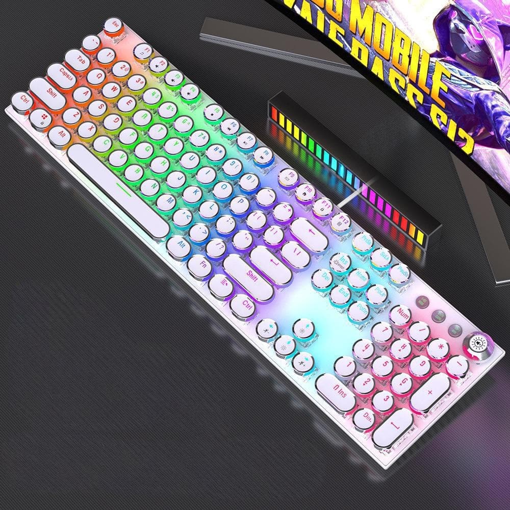 Kit Teclado e Mouse Gamer Semi-Mecânico RGB, 3200dpi USB RGB Iluminado Jogos PC -H7