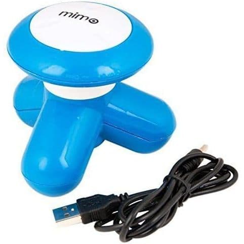Mini Massageador Corporal Portátil USB e Pilhas Relaxamento Muscular