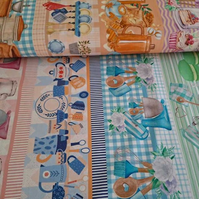 Tecido Tricoline Barrado Premium 100% Algodão 50x150cm Patchwork Costura Criativa Escolha a Estampa