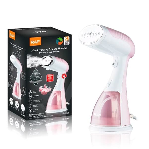 Ferro De Passar A Vapor Vertical Raf R1214P 1500W 220V Rosa