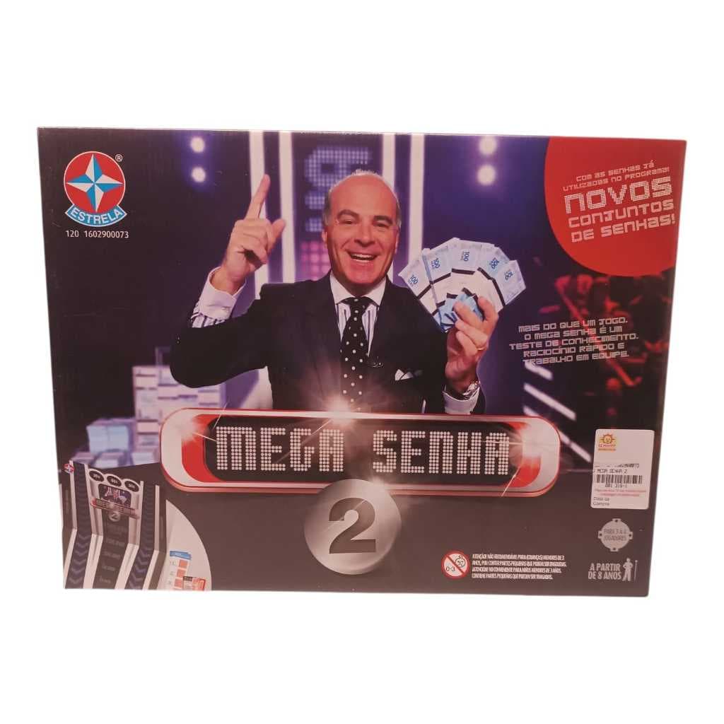 Jogo Mega Senha 2 Completo Tabuleiro Estrela Família Ref 3 (Usado)