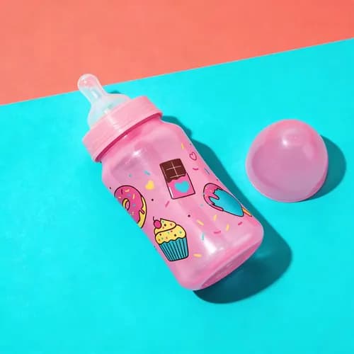 Mamadeira Super 270ML Premium bico em Silicone macio Petita