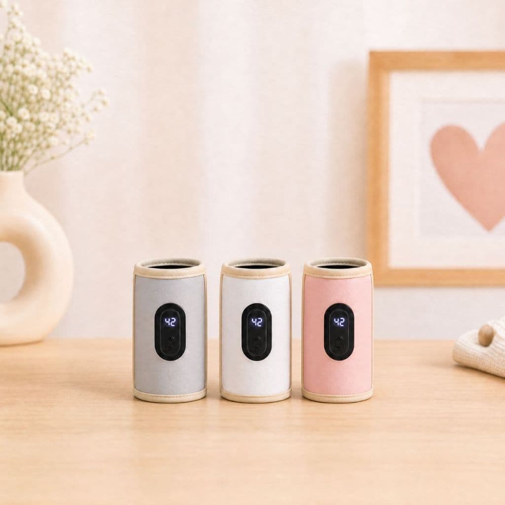 Aquecedor de Mamadeira Portátil USB Ajustável Térmico Viagem Bebê Passeio Leite Quente
