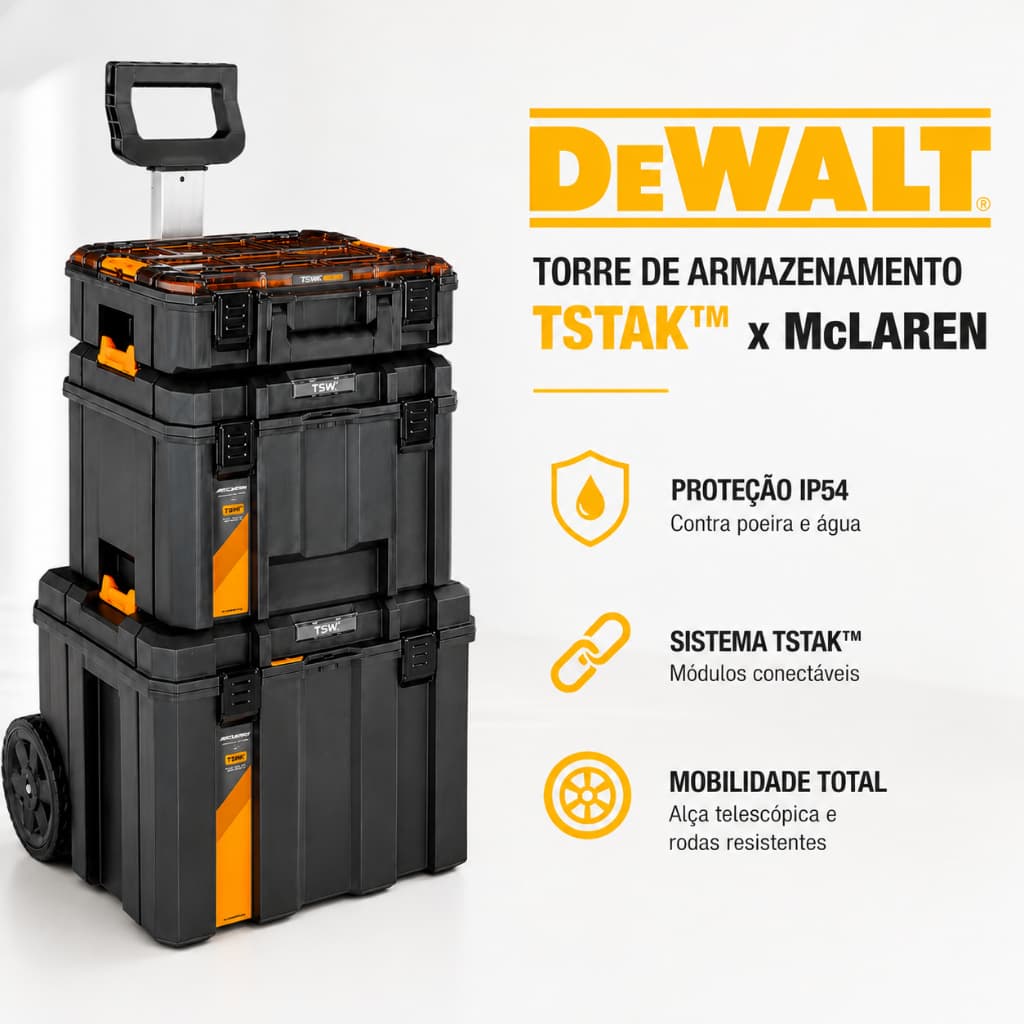 Torre de Armazenamento de Ferramentas Caixa de Ferramentas 3 em 1 Tstak x Mclaren Bolsa Ferramentas