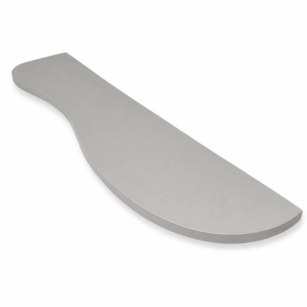 Prateleira Cinza Claro 20x80cm Parede MDF 18mm Suporte Invisível