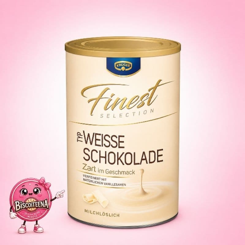aChocolate Quente Em Pó Alemão Krüger Branco 300g - importado da Alemanh