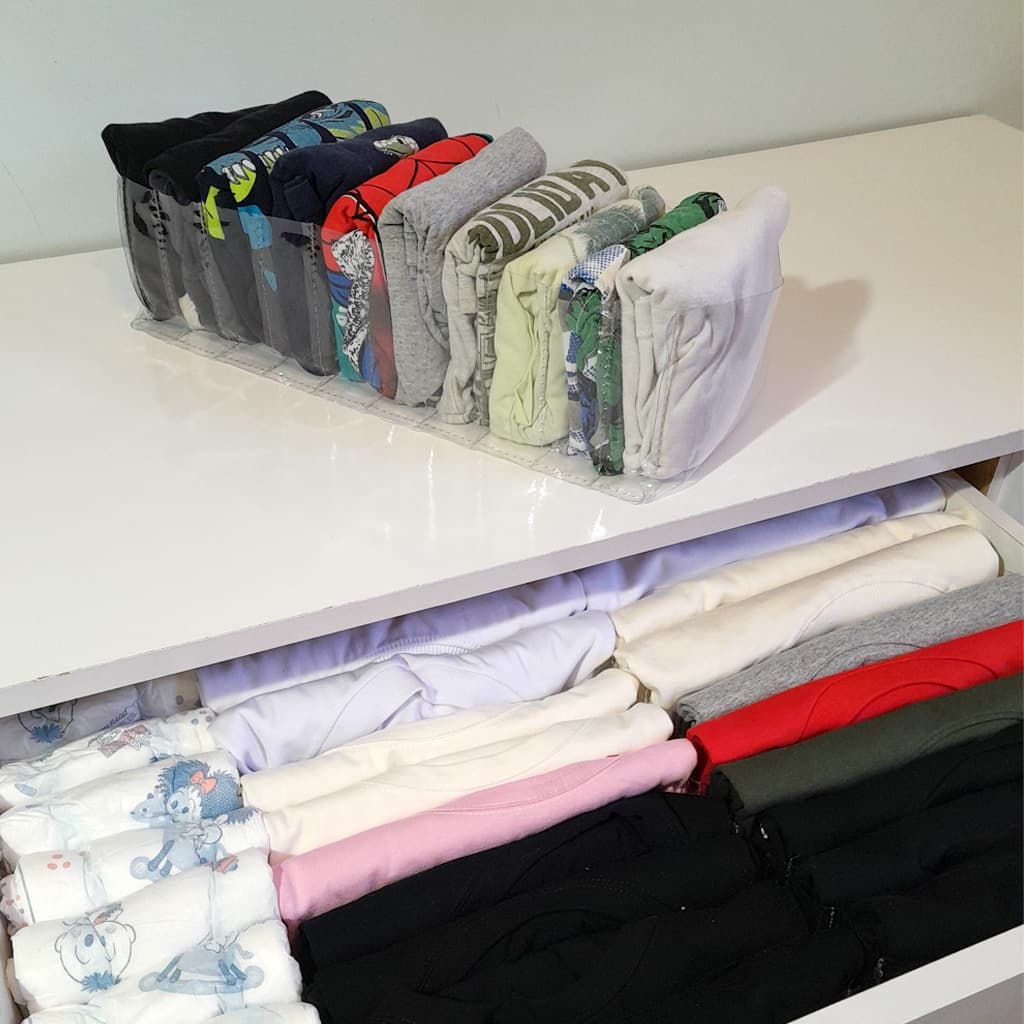 Colmeia Organizadora De Gavetas Transparente Para Calcinhas, Fraldas Infantil, Cuecas, Bodies, Meias e Acessórios