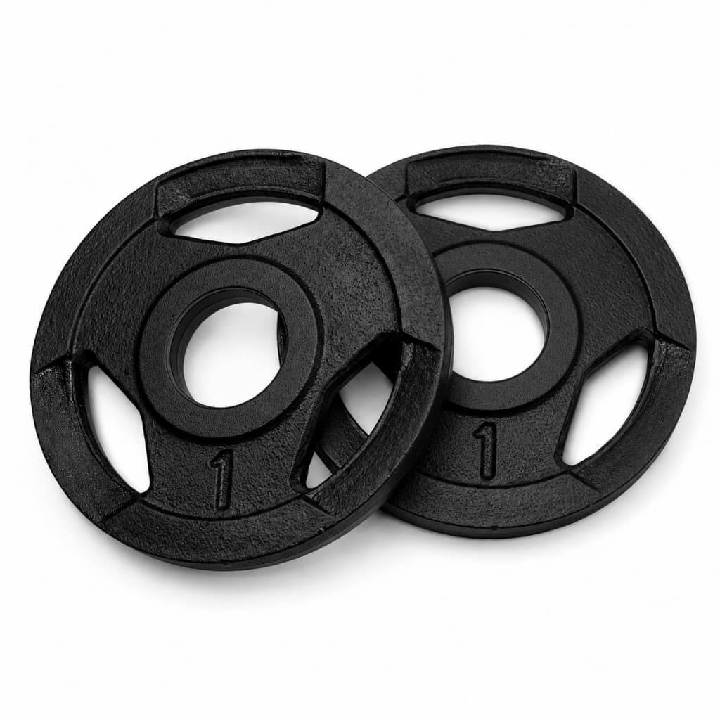 Kit par Anilha 1kg Sport Ferro Fundido Musculação Academia Fitness Treino Peso Livre Alta Durabilidade