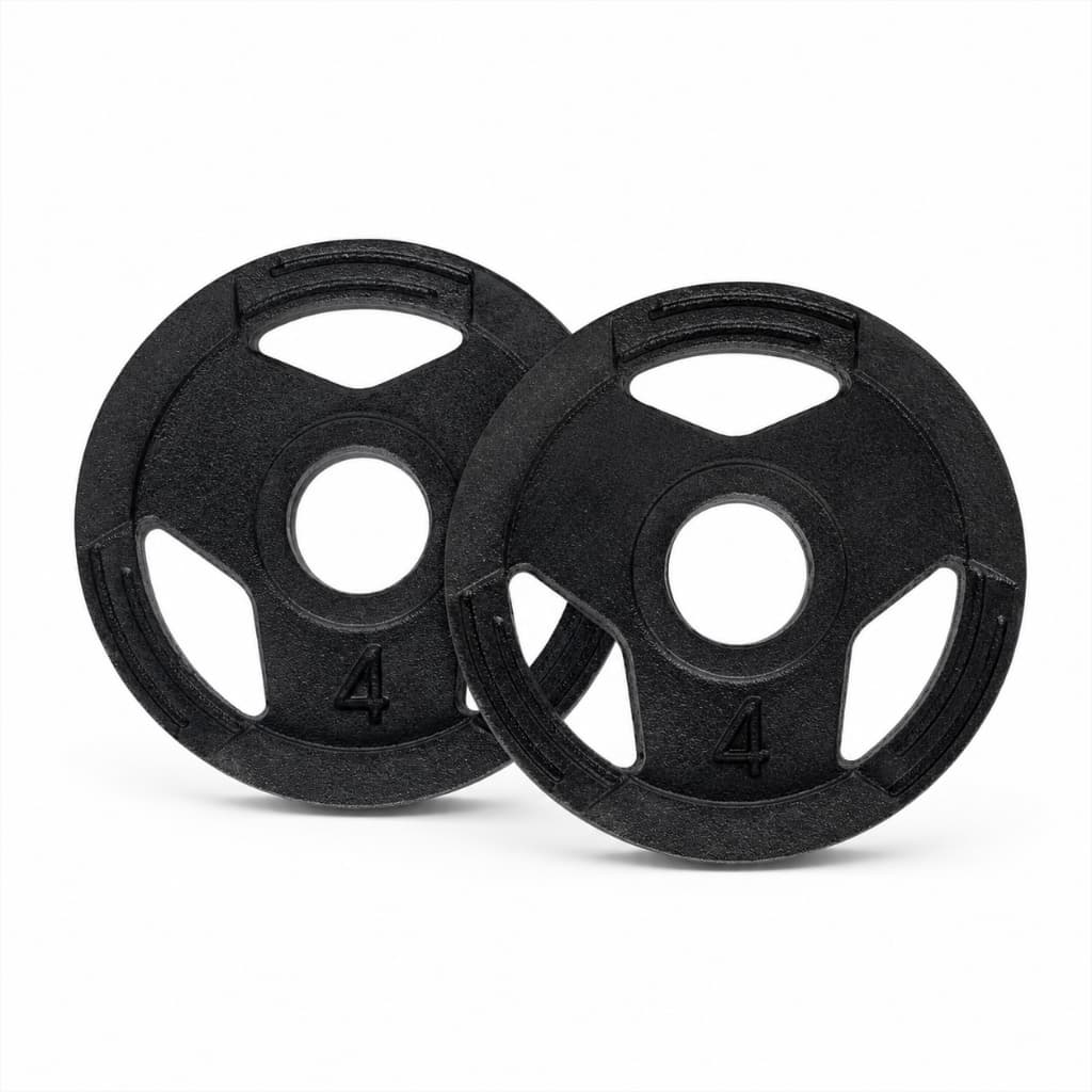 KIT PAR ANILHAS SPORT 4KG MUSCULAÇÃO FITNESS ACADEMIA TREINO PESO LIVRE FERRO RESISTENTE EXERCÍCIOS GINÁSTICA