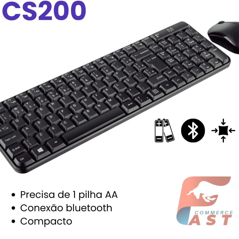 Teclado Mouse Sem Fio Ergonômico Usb Abnt Preto Mouse Vertical Teclado Recarregavel Escolha o Modelo