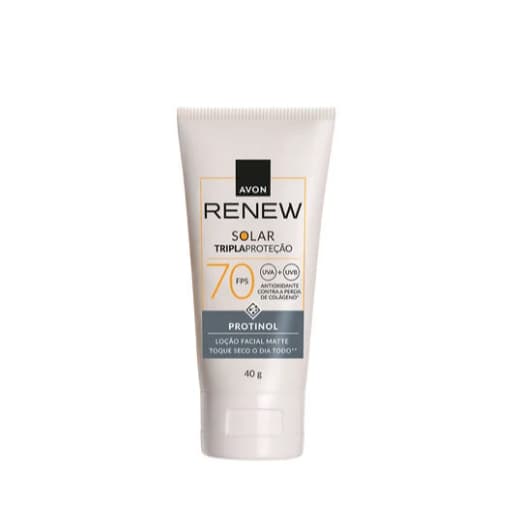 Renew protetor solar para o rosto FPS 30, 50, 70 Triplaproteção 40g