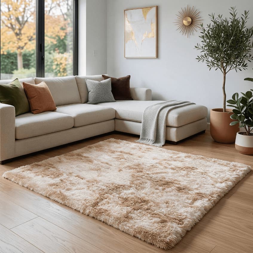 Tapete Felpudo 1,00x1,50 Luxo Sala Quarto Decorativo Moderno Antiderrapante