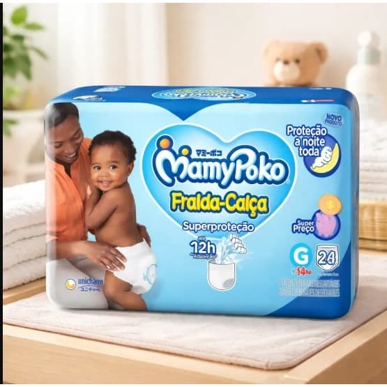 MamyPoko Fralda Descartável MamyPoko Calça Super Proteção Jumbo Tamanho G - 28 Fraldas
