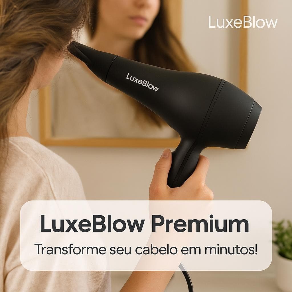 Secador de Cabelo Profissional 1800W  127v  Preto Jato Frio Ergonomico
