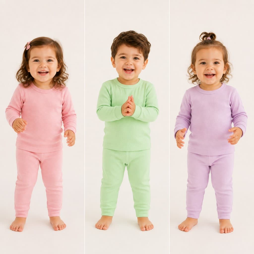Kit 2 Conjuntos Bebê Algodão Ribana Blusa e Calça Menino ou Menina Roupa Infantil 1 2 3
