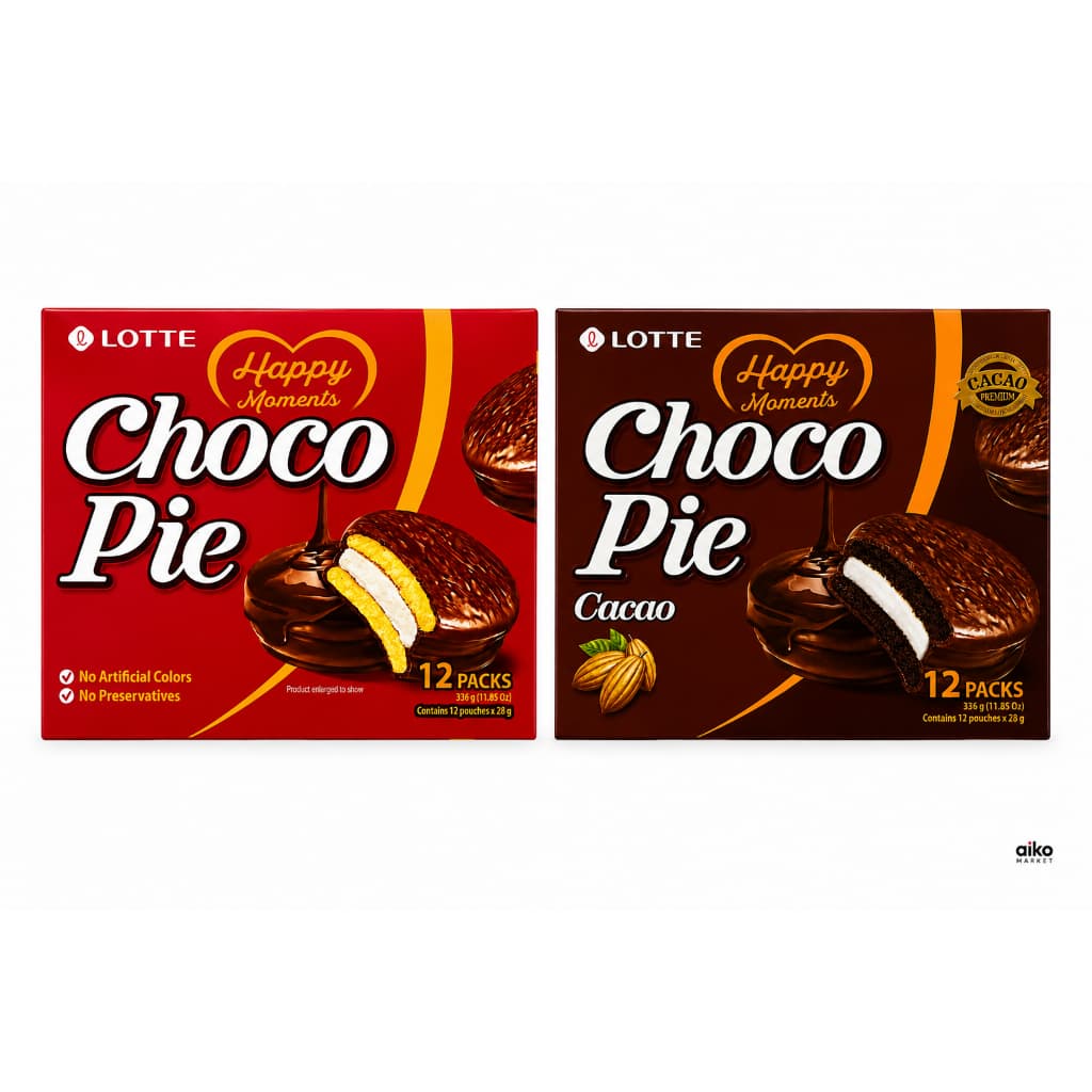 Choco Pie Importado Bolo Recheado com Marshmallow e Cobertura de Chocolate