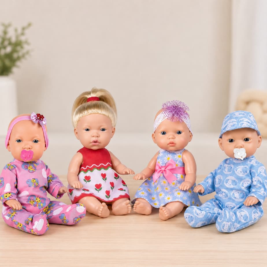 Boneca Boneco 34cm Articulada Bely Baby Menino Menina Grissa Com Cabelo Super Toys