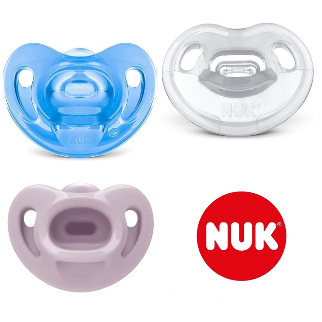 Chupeta NUK Sensitive Soft 100% Silicone S1 Infantil Bebê 0 a 6 Meses
