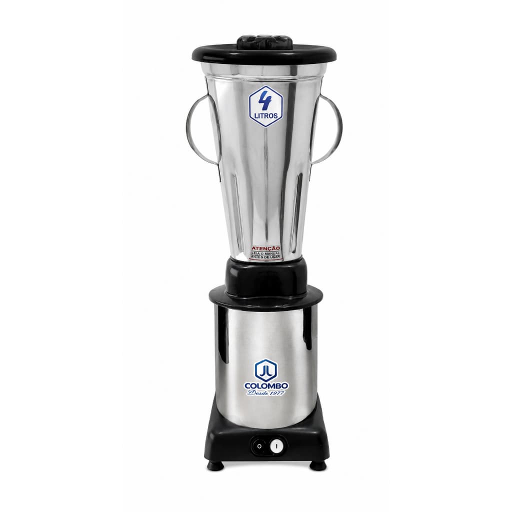 Liquidificador Inox 4 Litros 127v Alta Rotacao Profissional Potente Bar Cozinha Restaurante