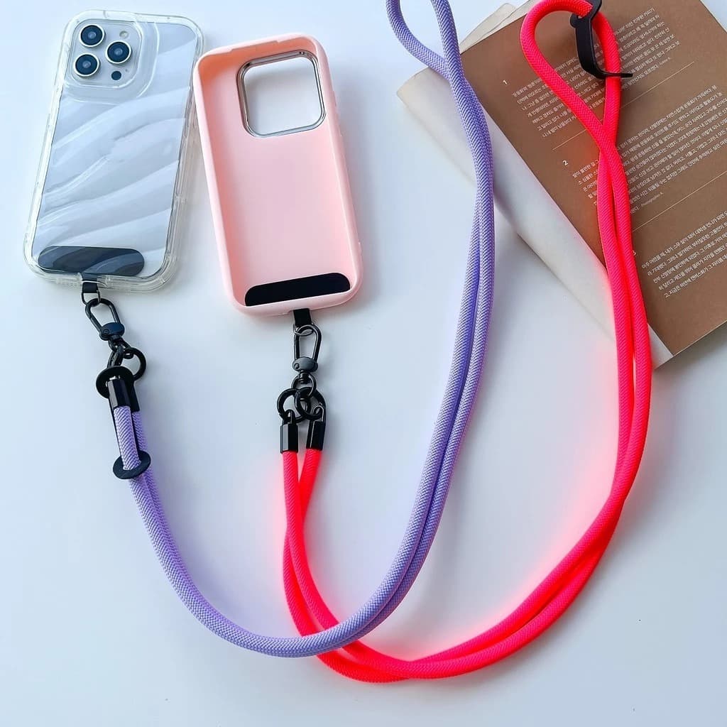 Cordão de Pescoço para Celular | Alça para Celular com Suporte | Cordão para Capinha de Celular | Alça Ajustável
