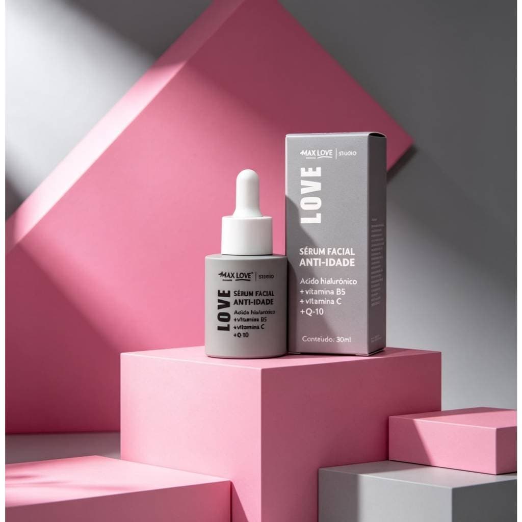 Sérum Facial Anti - Idade Max Love 30ml Skincare Cuidados com a Pele Beleza Feminina