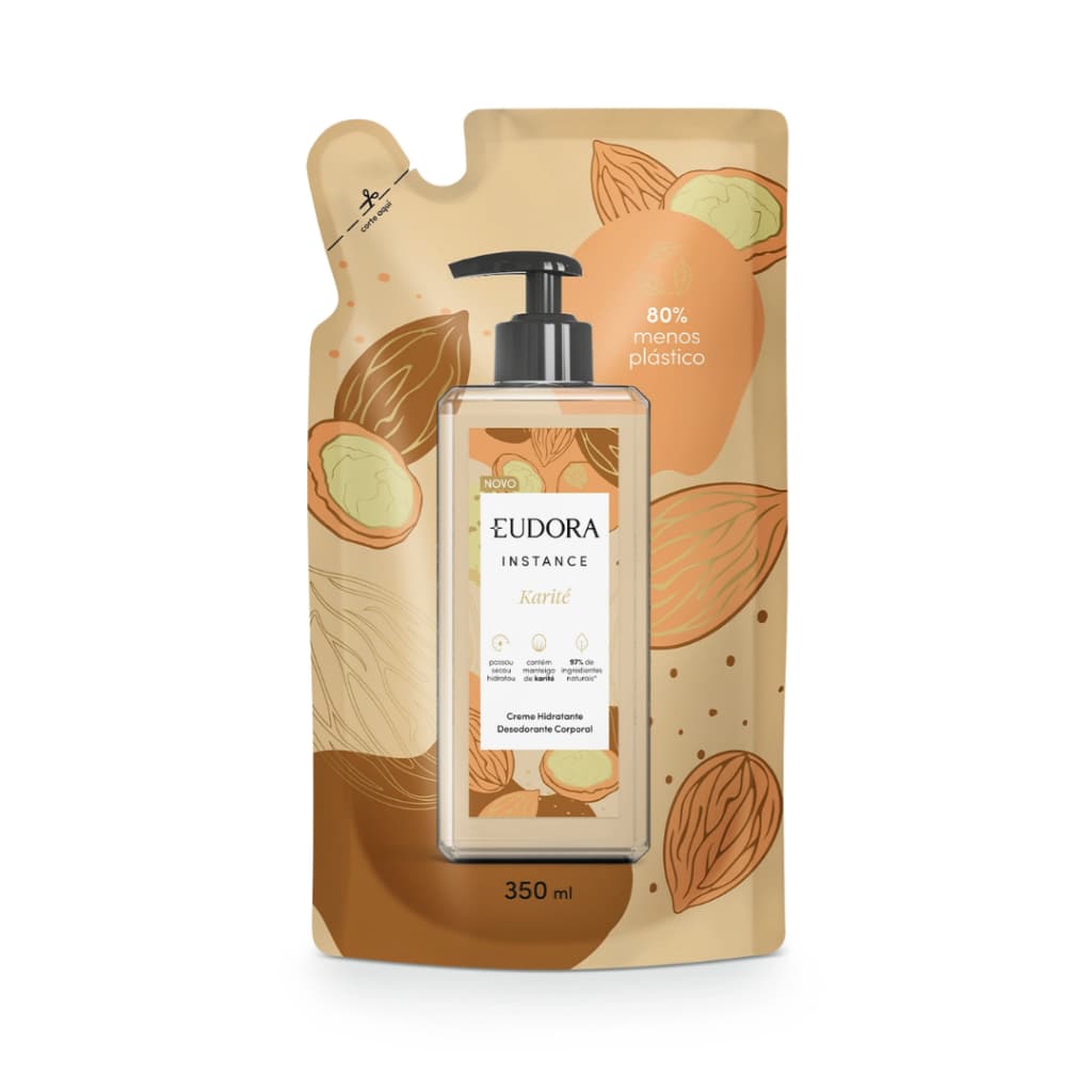 Hidratante Corporal Refil Eudora Instance Karité 350ml