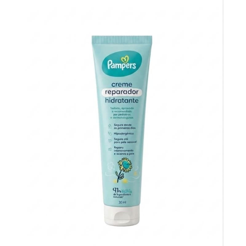 ​Kit Pampers Cuidados com o Bebê: Shampoo Glicerina + Loção Hidratante + Creme Reparador
