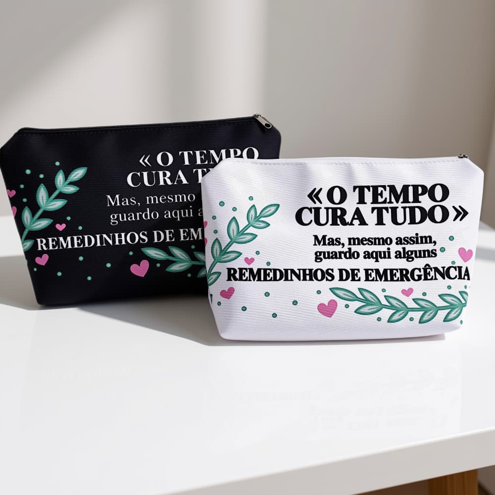 Necessaire Farmacinha Kit com 2 Organizador Primeiros Socorros Porta Remédio Medicamentos Bolsa Organizadora