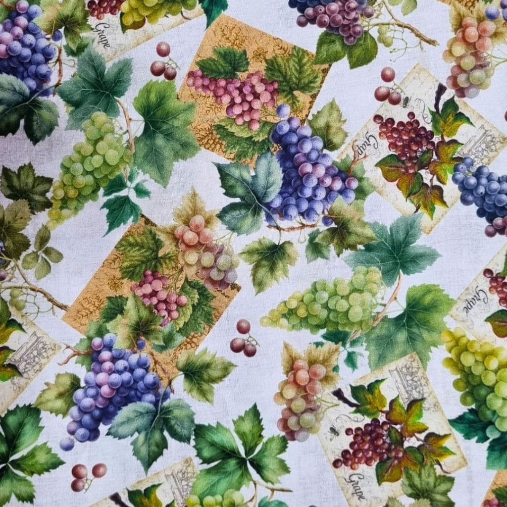 Tecido Patchwork Digital Uvas RV40/516