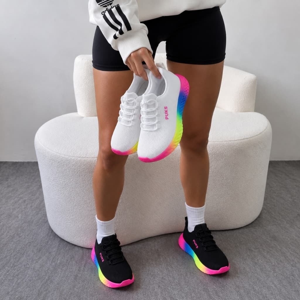 Tênis Feminino Esportivo Confortável Solado Macio Leve Academia Corrida Treino Original