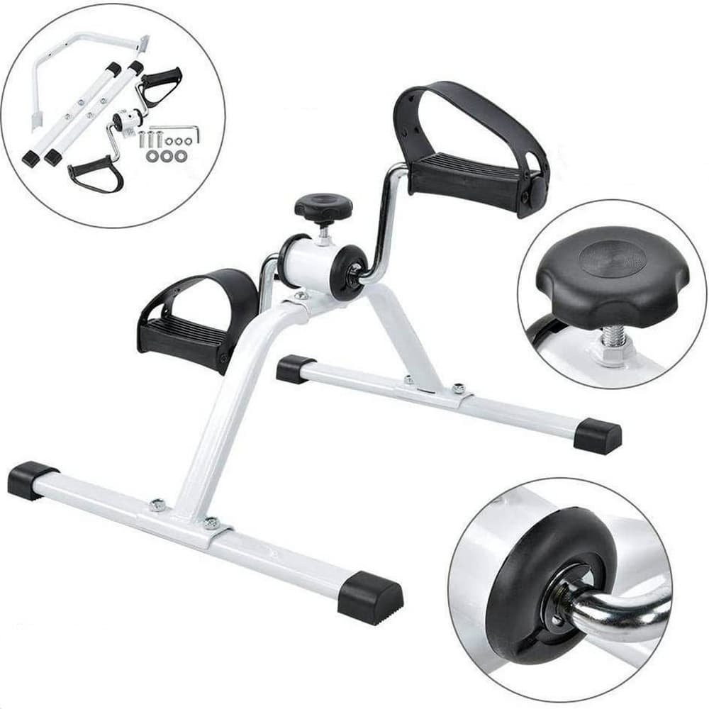 Mini Bike Bicicleta Ergometrica Portátil para Reabilitação Fisioterapia Fitmetria com Resistência Ajustável