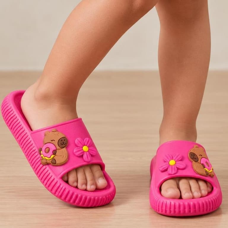 Chinelo Nuvem Infantil Menina Aplique Confortável Adulto Promoção Menina Criança Original Lançamento