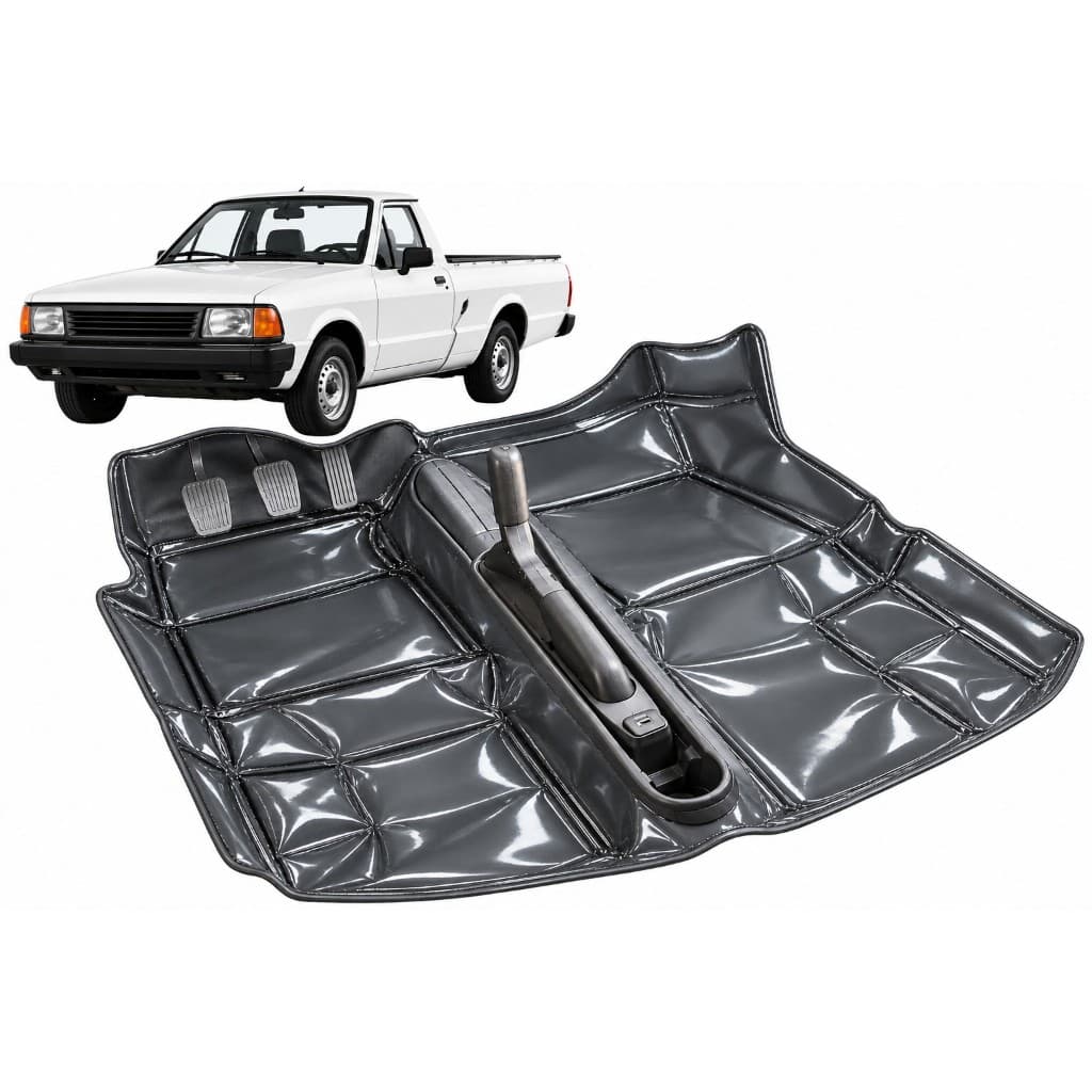 Tapete forração forro revestimento para todo assoalho automotivo em Vinil Verniz Ford Pampa Todos C Console