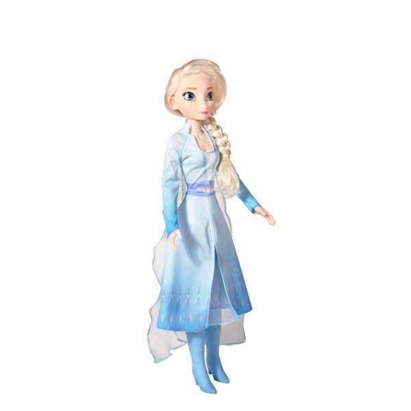 Boneca Infantil Elsa de Frozen Disney 55cm Articulada Baby Divertida