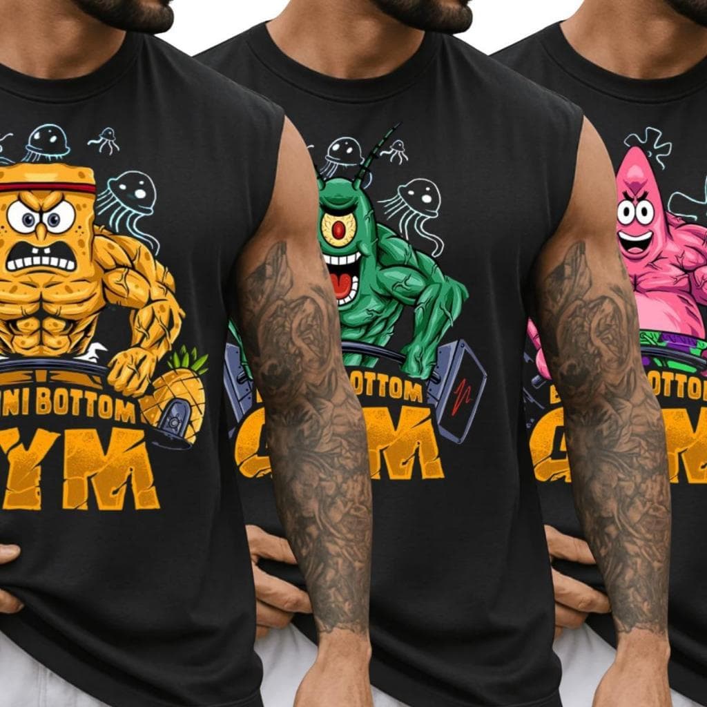 kit regata treinos musculação estampado desenho gym treino de força verão calor praia academia masculino qualidade leve